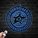 Dallas Stars Metal Sign Custom Nhl 1