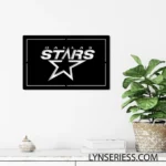 Dallas Stars Metal Sign Dallas Star Mark 1