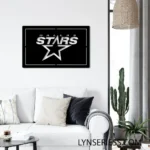 Dallas Stars Metal Sign Dallas Star Mark 1