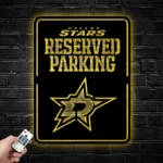 Dallas Stars Metal Sign Nhl Reserved Parking Logo 1