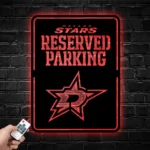 Dallas Stars Metal Sign Nhl Reserved Parking Logo 1