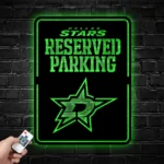 Dallas Stars Metal Sign Nhl Reserved Parking Logo 1
