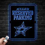 Dallas Stars Metal Sign Nhl Reserved Parking Logo 1