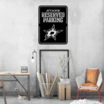 Dallas Stars Metal Sign Nhl Reserved Parking Logo 1