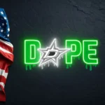 Dallas Stars Neon Sign Dripping Dope 1