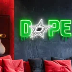 Dallas Stars Neon Sign Dripping Dope 1