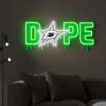 Dallas Stars Neon Sign Dripping Dope 1