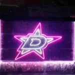 Dallas Stars Neon Sign Ice Rink Game 1