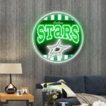 Dallas Stars Neon Sign Retro Acrylic 1