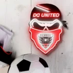 Dc United Neon Sign Fc Skull 1