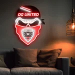 Dc United Neon Sign Fc Skull 1