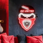 Dc United Neon Sign Fc Skull 1