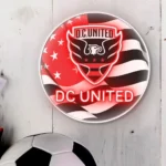 Dc United Neon Sign Fc Us Flag Acrylic 1