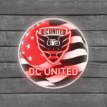 Dc United Neon Sign Fc Us Flag Acrylic 1