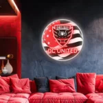 Dc United Neon Sign Fc Us Flag Acrylic 1