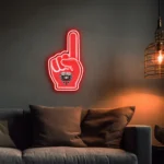 Dc United Neon Sign Mls Fc Foam Finger 1