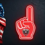 Dc United Neon Sign Mls Fc Foam Finger 1