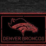 Denver Broncos Metal Sign Broncos Horse Art 1
