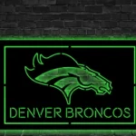 Denver Broncos Metal Sign Broncos Horse Art 1