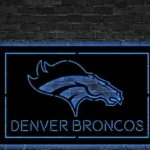 Denver Broncos Metal Sign Broncos Horse Art 1