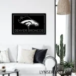 Denver Broncos Metal Sign Broncos Horse Art 1
