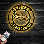 Denver Broncos Metal Sign Broncos Horse Head 1