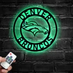Denver Broncos Metal Sign Broncos Horse Head 1
