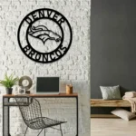 Denver Broncos Metal Sign Broncos Horse Head 1