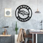 Denver Broncos Metal Sign Broncos Horse Head 1