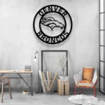 Denver Broncos Metal Sign Broncos Horse Head 1