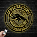 Denver Broncos Metal Sign Custom Nfl 1