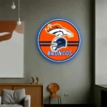 Denver Broncos Neon Sign Artistic Nfl Helmet Acrylic 1