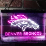 Denver Broncos Neon Sign Denver Horse Logo 1