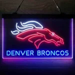 Denver Broncos Neon Sign Detailed 3 Color 1