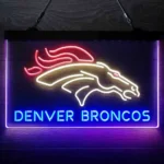 Denver Broncos Neon Sign Detailed 3 Color 1