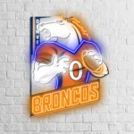 Denver Broncos Neon Sign Mascot Acrylic 1