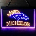 Denver Broncos Neon Sign Michelob Est 1960 1