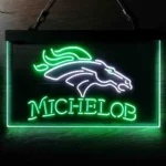 Denver Broncos Neon Sign Michelob Est 1960 1