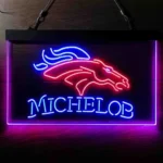 Denver Broncos Neon Sign Michelob Est 1960 1