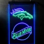 Denver Broncos Neon Sign Navy Moon Est 1960 1