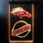 Denver Broncos Neon Sign Navy Moon Est 1960 1