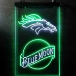 Denver Broncos Neon Sign Navy Moon Est 1960 1