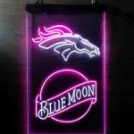 Denver Broncos Neon Sign Navy Moon Est 1960 1