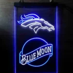 Denver Broncos Neon Sign Navy Moon Est 1960 1