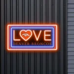 Denver Broncos Neon Sign Romance Sign 1