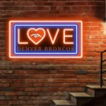 Denver Broncos Neon Sign Romance Sign 1