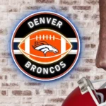 Denver Broncos Neon Sign Rugby Acrylic 1