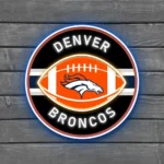 Denver Broncos Neon Sign Rugby Acrylic 1
