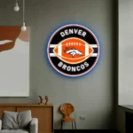Denver Broncos Neon Sign Rugby Acrylic 1