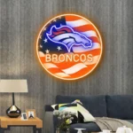 Denver Broncos Neon Sign Us Pennant Acrylic 1